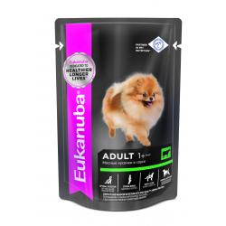 Хочу это! — Eukanuba Adult All Breed (для взрослых собак всех пород старше 1 года, с говядиной в соусе) 100г х 12шт